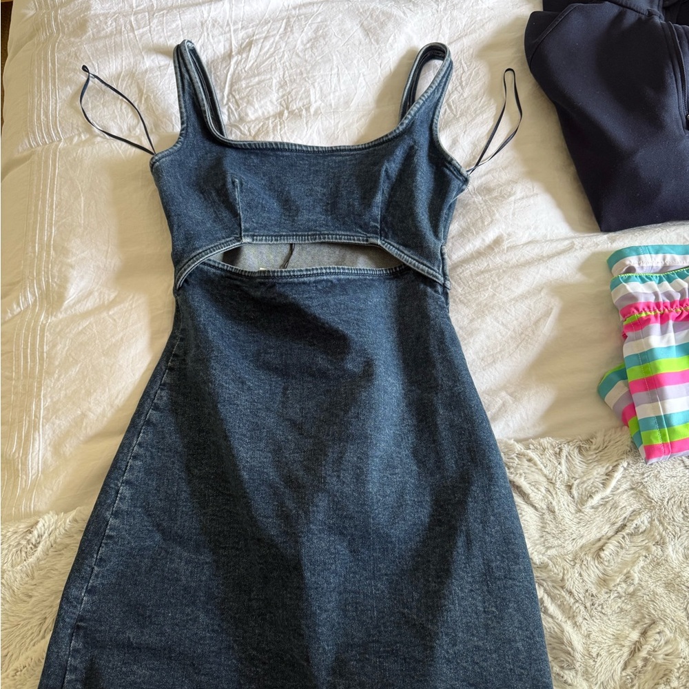 ZARA mini denim dress